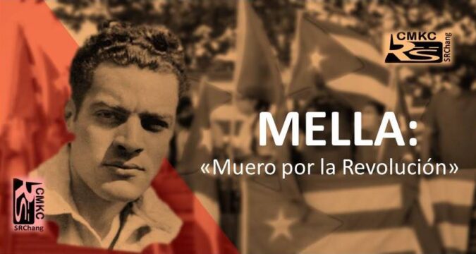 Mella: «Muero por la Revolución». Portada: Santiago Romero Chang