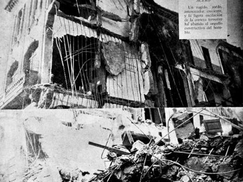 La portada de la revista Bohemia reseñaba el desastre en Santiago de Cuba días después, el 7 de febrero de 1932, bajo el título “Una tragedia de acero y concreto”. Foto: Bohemia.