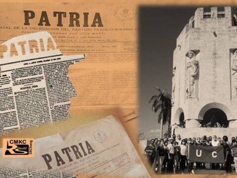 En Santiago de Cuba Jornada por el Día de la Prensa en ocasión de los 130 años del periódico Patria. Foto: Santiago Romero Chang