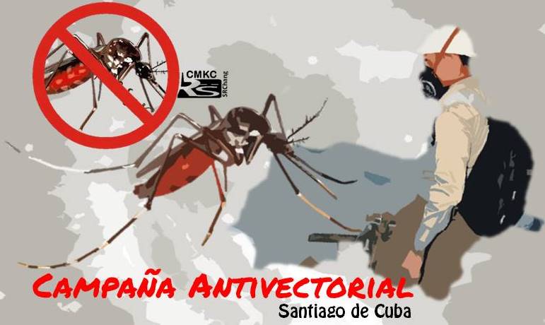 Campaña antivectorial contra elmosquito aedes aegypti en Santiago de Cuba. Portada: Santiago Romero Chang