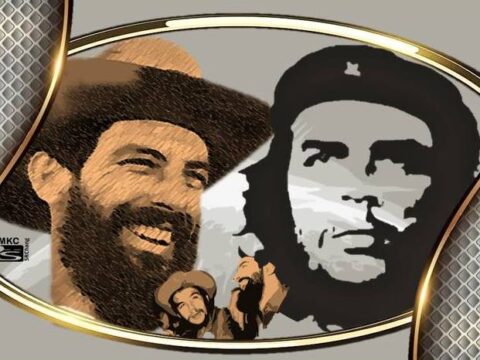 Camilo Cienfuegos y el Che en Santiago de Cuba. Portada: Santiago Romero Chang