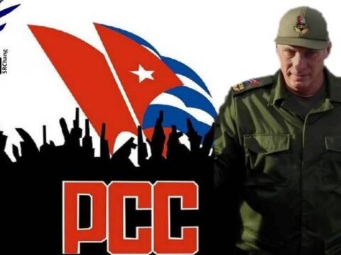 Miguel Díaz Canel, Primer Secretario del Partido Comunista de Cuba y Presidente de Cuba. Portada: Santiago Romero Cihang