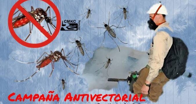 Campaña antivectorial contra elmosquito aedes aegypti en Santiago de Cuba. Portada: Santiago Romero Chang