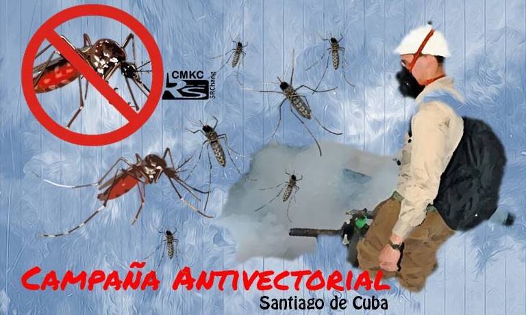 Campaña antivectorial contra elmosquito aedes aegypti en Santiago de Cuba. Portada: Santiago Romero Chang