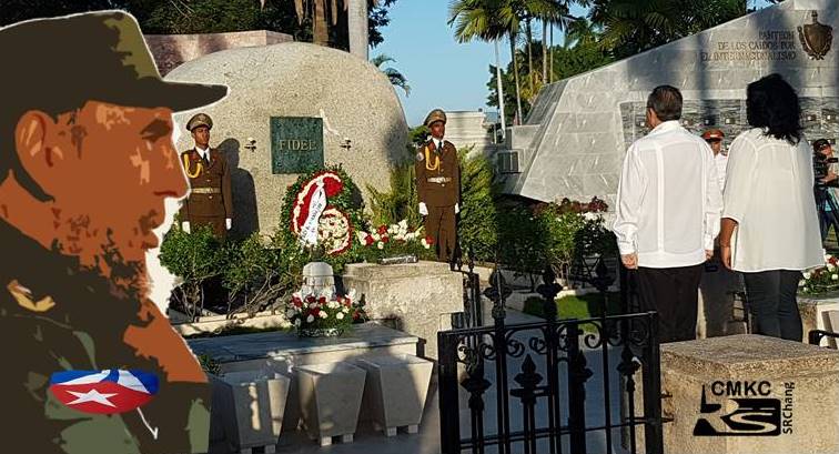 A ti Fidel, tributo del pueblo de Santiago en nombre de toda Cuba. Portada: Santiago Romero Chang