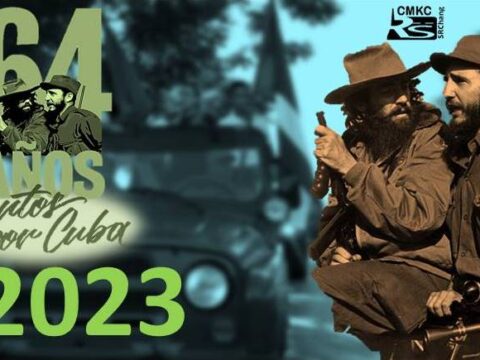 Caravana de la Victoria, Fidel a 64 años del triunfo de la Revolución Cubana en 2023. Portada: Santiago Romero Chang