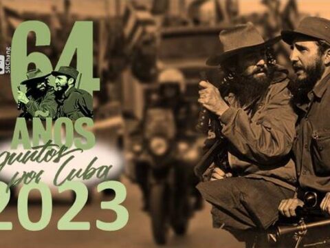 Caravana de la Victoria, Fidel a 64 años del triunfo de la Revolución Cubana en 2023. Portada: Santiago Romero Chang