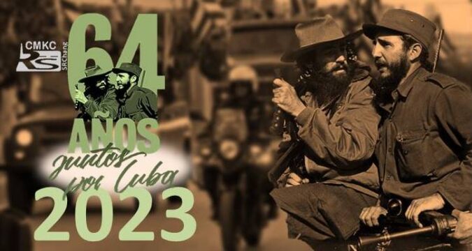 Caravana de la Victoria, Fidel a 64 años del triunfo de la Revolución Cubana en 2023. Portada: Santiago Romero Chang