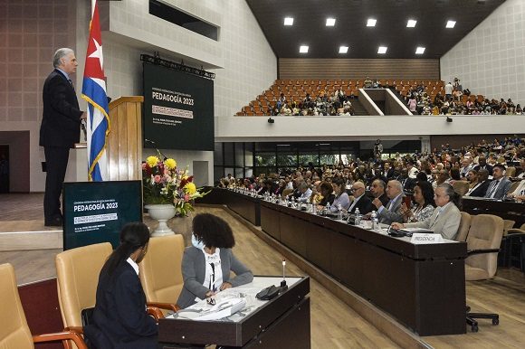 Díaz-Canel asiste a inauguración de Congreso Internacional Pedagogía 2023