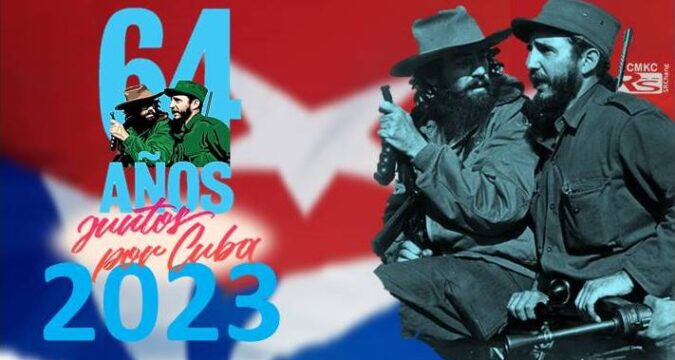Fidel a 64 años del triunfo de la Revolución Cubana een 2023. Portada: Santiago Romero Chang