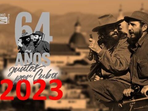 Caravana de la Victoria, Fidel a 64 años del triunfo de la Revolución Cubana en 2023. Portada: Santiago Romero Chang