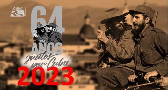 Caravana de la Victoria, Fidel a 64 años del triunfo de la Revolución Cubana en 2023. Portada: Santiago Romero Chang