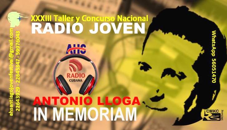 Taller y Concurso Nacional de la Radio Joven Antonio Lloga In Memoriam. Portada Santiago Romero Chang