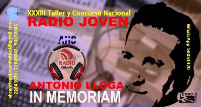 Taller y Concurso Nacional de la Radio Joven Antonio Lloga In Memoriam. Portada Santiago Romero Chang