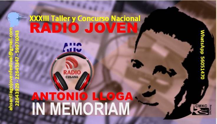 Taller y Concurso Nacional de la Radio Joven Antonio Lloga In Memoriam. Portada Santiago Romero Chang