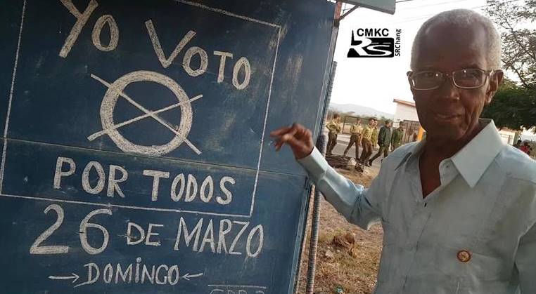 Yo voto por todos en estas elecciones en Santiago como en toda Cuba.