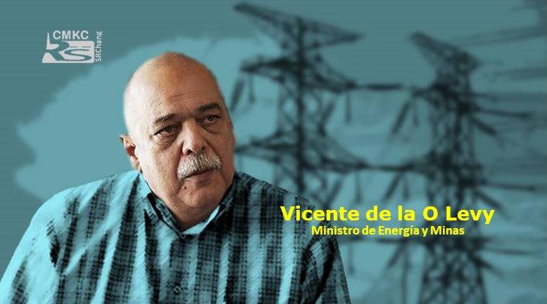 Ministro de Energía y Minas de Cuba, Vicente de la O Levy. Portada: Santiago Romero Chang