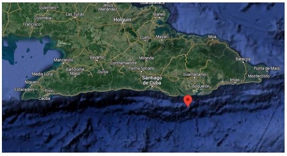 sismo perceptible en localidades de Santiago de Cuba y Guantánamo