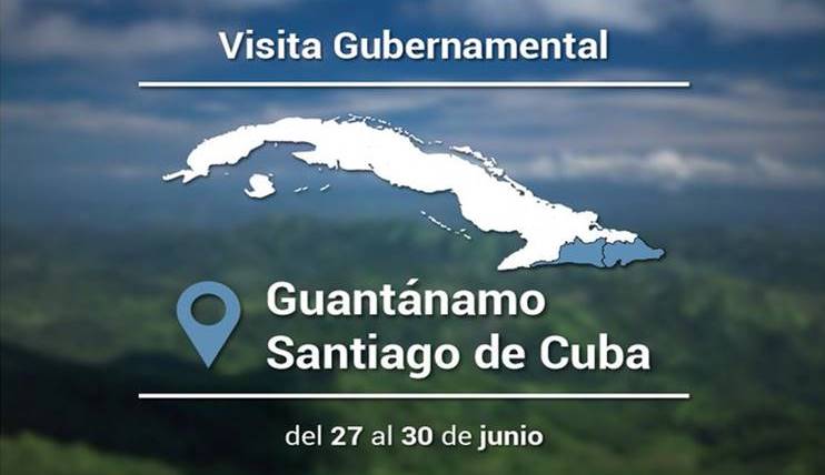 Visita gubernamental en Santiago de Cuba