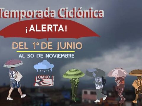 Temporada ciclónica con chubascos, lluvias y tormentas eléctricas