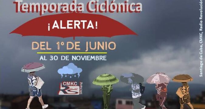 Temporada ciclónica con chubascos, lluvias y tormentas eléctricas