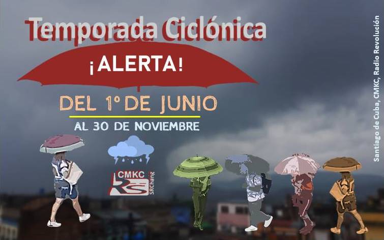 Temporada ciclónica con chubascos, lluvias y tormentas eléctricas 