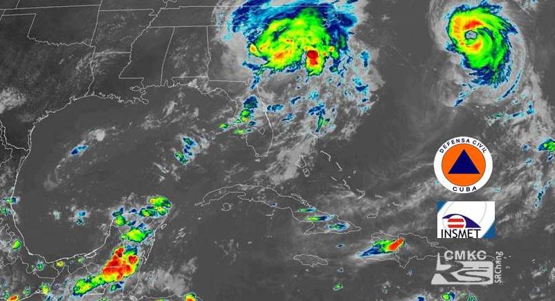 En Cuba: chubascos y tormentas eléctricas