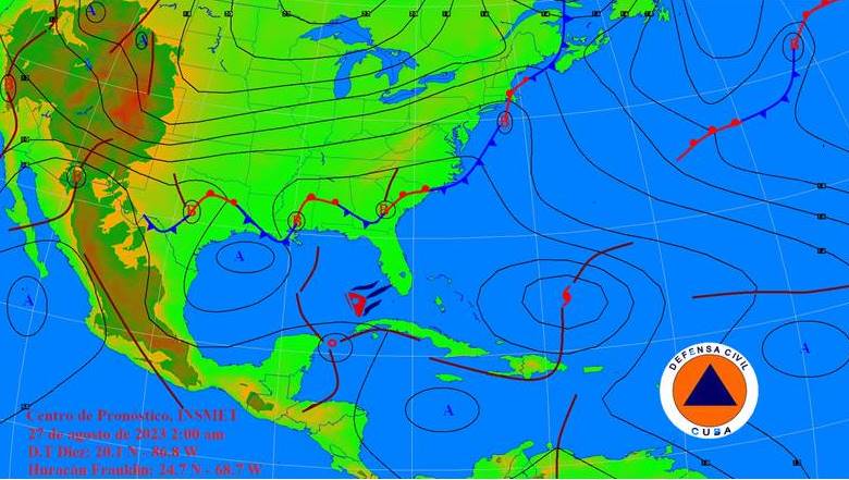 nublados, lluvias y tormentas eléctricas