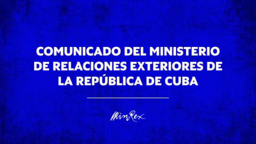 Ministerio d Relaciones Exteriores de Cuba. MINRX,