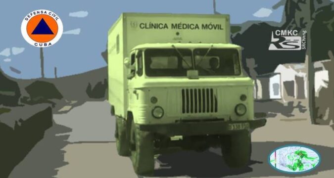 Clínica Móvil en coordinación con el Consejo de Defensa en la provincia Santiago de Cuba