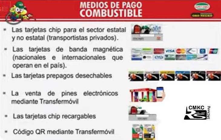 Medios de pagos del combustible 2024