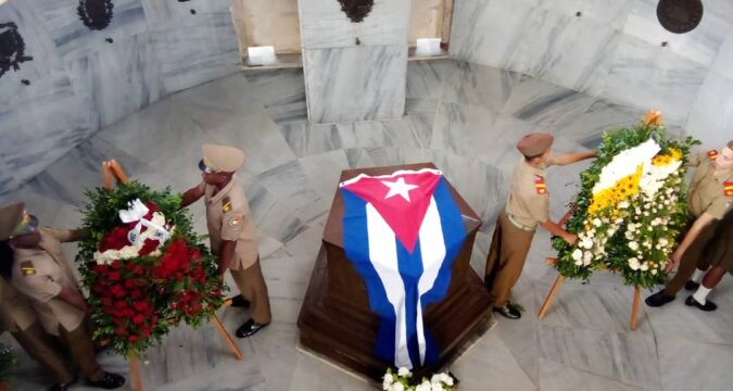 Martí y la Guerra Necesaria del 95 con la clarinada del 24 de febrero, Grito de Baire. Homenaje. Foto: Rafael Pasarín Téllez