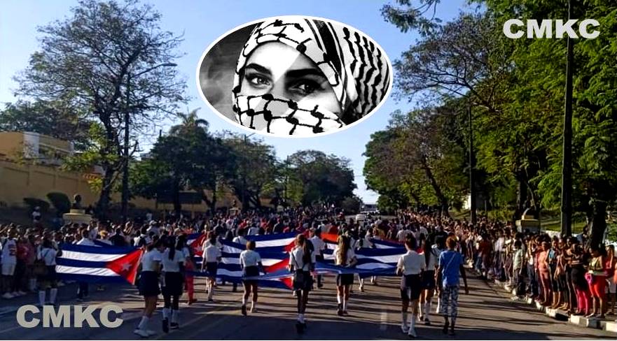 Palestina, Santiago como toda Cuba en marcha unida