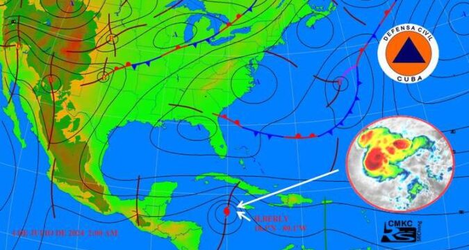 Beryl hacia Yucatán con lluvias y vientos fuertes