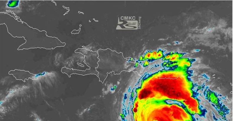 Huracán Beryl con más organización y fuerza de los vientos, es el segundo de la temporada ciclónica 2024 en el atlántico hacia el Caribe organización en el Caribe oriental