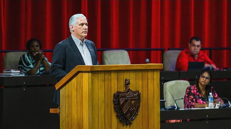 Díaz Canel ante la Asamblea Nacional del Poder Popular: Diputados cubanos.