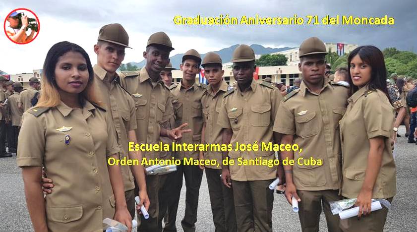 Graduación 71 del Moncada de la Escuela Interarmas "José Maceo", "Orden Antonio Maceo". Foto: Santiago Romero Chang