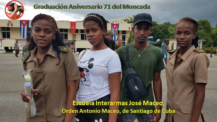 Graduación 71 del Moncada de la Escuela Interarmas "José Maceo", "Orden Antonio Maceo". Foto: Santiago Romero Chang