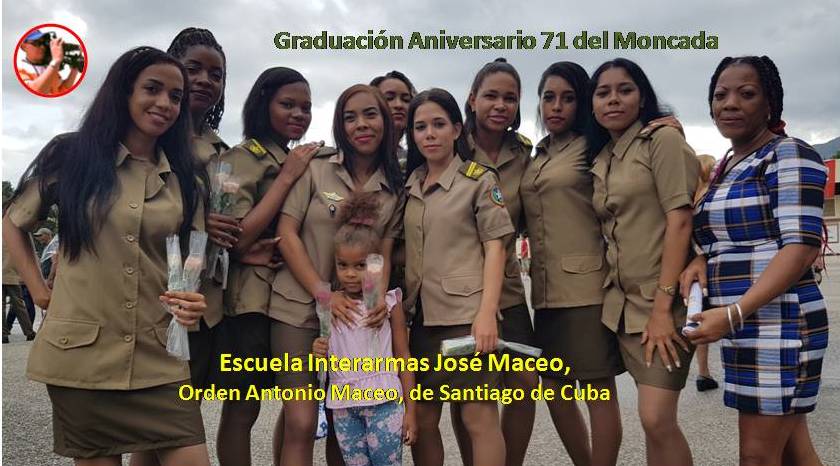 Graduación 71 del Moncada de la Escuela Interarmas "José Maceo", "Orden Antonio Maceo". Foto: Santiago Romero Chang