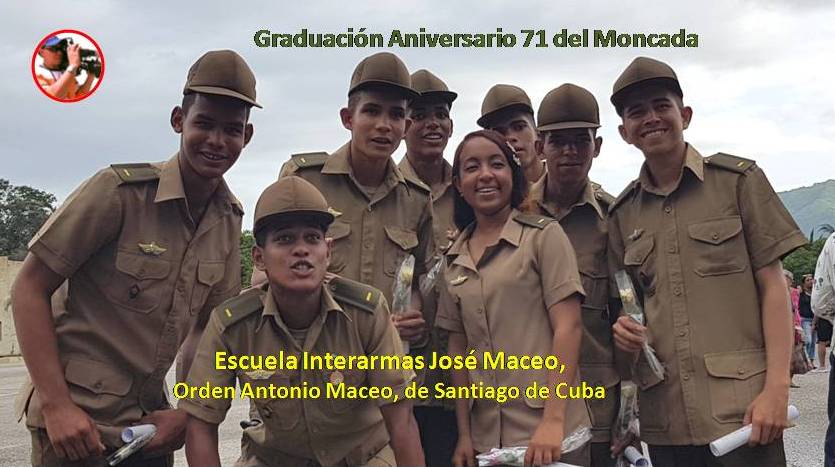 Graduación 71 del Moncada de la Escuela Interarmas "José Maceo", "Orden Antonio Maceo"
