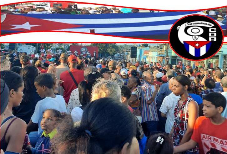Los CDR y la juventud santiaguera con el Partido al frente, juntos y pa´lante