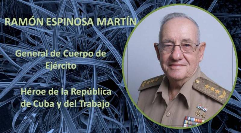 Falleció el general de Cuerpo de Ejército Ramón Espinosa Martín, Héroe de la República de Cuba y del Trabajo