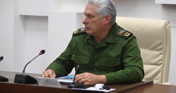 Presidente del Consejo de Defensa Nacional (CDN), Miguel Díaz-Canel Bermúdez