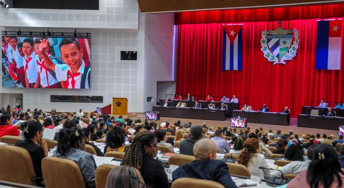Asamblea Nacional del Poder Popular (ANPP) en el Palacio de Convenciones de La Habana.