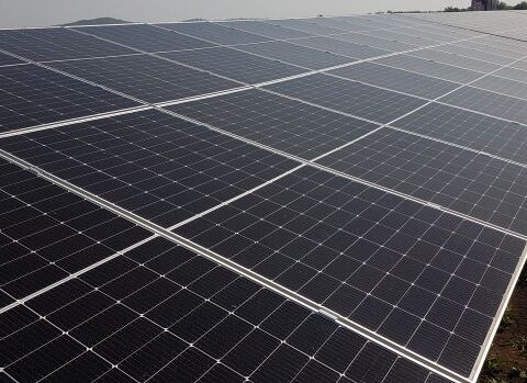 Parque fotovoltaico las Guásimas, en funcionamiento en Contramaestre. Foto: Santiago Romero Chang