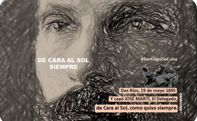 A Martí, sol moral de Cuba. Portada: Santiago Romero Chang