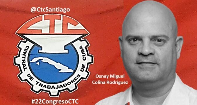 Osnay Miguel Colina Rodríguez, de 51 años edad y Licenciado en Bioquímica. XXII Congreso de la CTC,