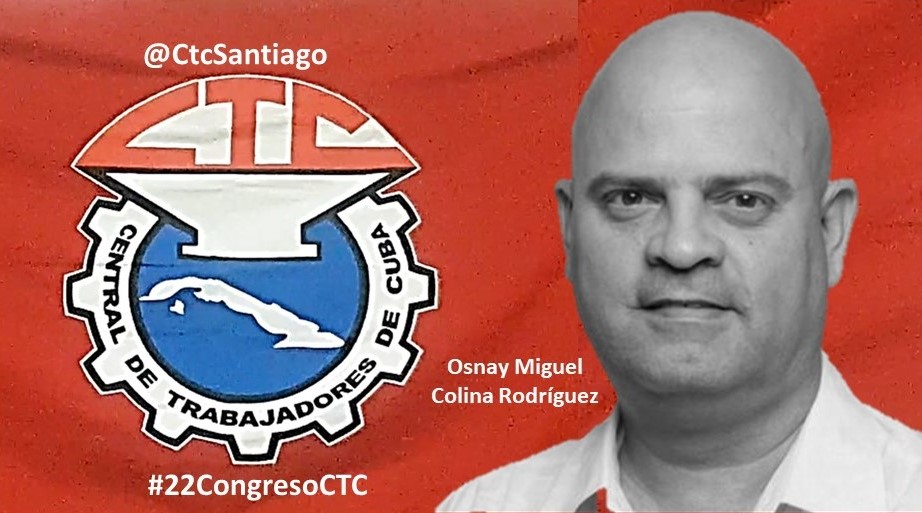 Osnay Miguel Colina Rodríguez, de 51 años edad y Licenciado en Bioquímica. XXII Congreso de la CTC,